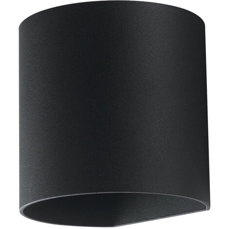 "Applique LED da esterno GOLF nera biemissione 2x3.5W luce naturale"