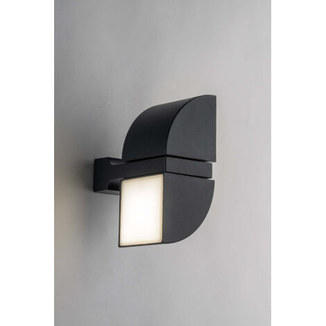 "Applique LED da esterno IDEM in alluminio antracite 7W luce naturale IP44"