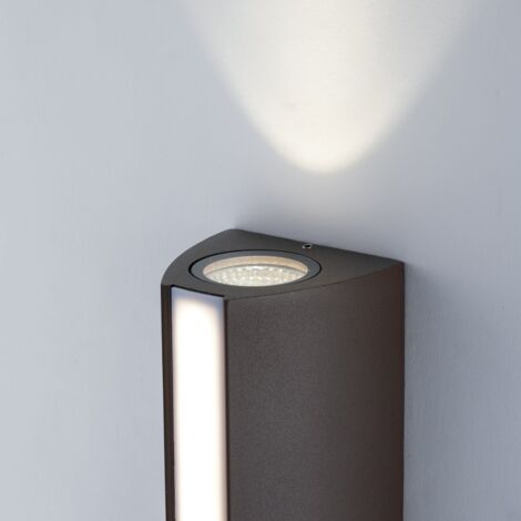 "Applique LED da esterno RAY in alluminio bronzo 14W 4000K (luce naturale)"