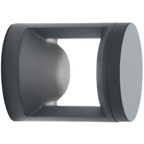 "Applique LED da esterno WAMI in alluminio antracite 10W a luce calda e naturale"