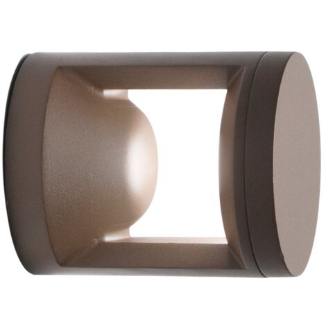 "Applique LED da esterno WAMI in alluminio bronzo 10W luce calda e naturale"