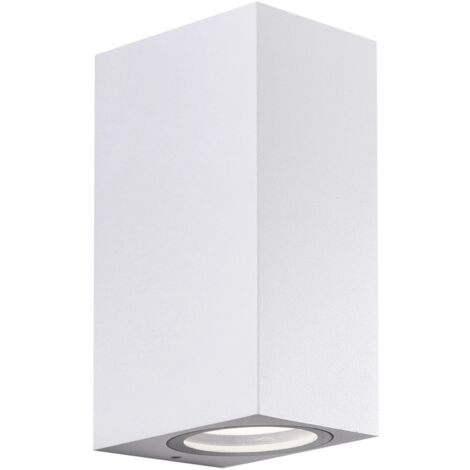 Applique led da parete a doppio fascio mod. Toledo colore bianco
