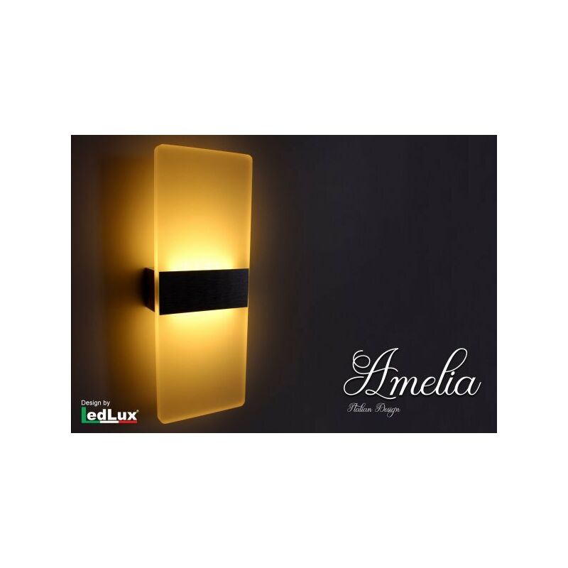 Image of Ledlux - Applique Led Da Parete Modello Amelia Italian Design Moderna 6W Bianco Caldo