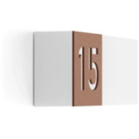 Applique led da parete per esterni corten 3000k ip65 10w 484 lm cri80 lombardo ln1160053