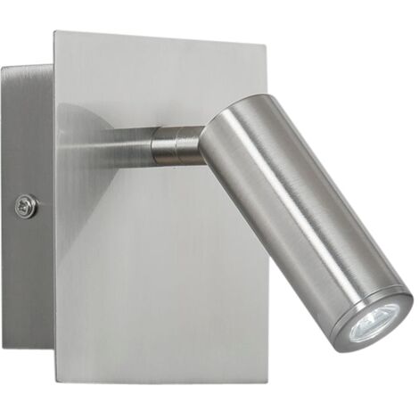 Applique LED DICKENS in metallo nero con punto luce orientabile luce calda