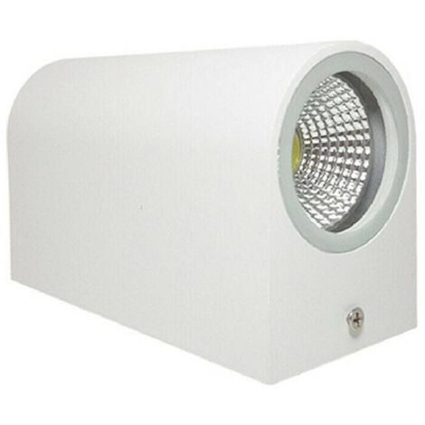 Applique Led Double Lumière 10w Noir Blanc Lampe Murale Up Down Projecteur Extérieur Blanc