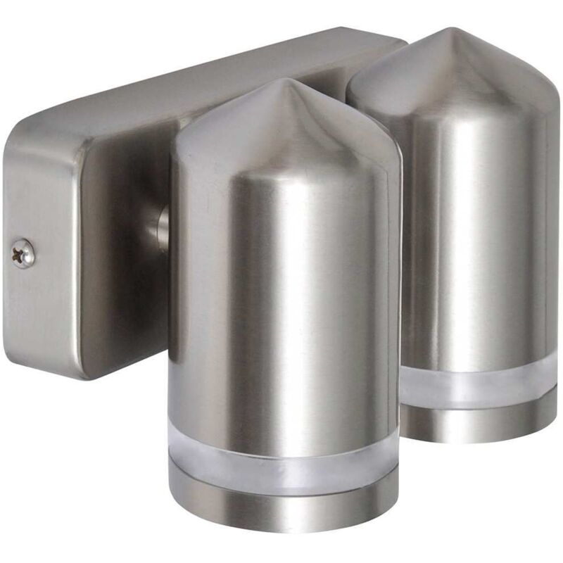 Applique led acier inoxydable avec tête conique Vidaxl