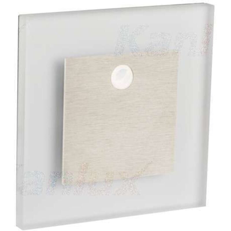 Applique led escalier Carré 0,8W à Détecteur DC12V Acier inoxydable apus - Blanc Chaud 3000K