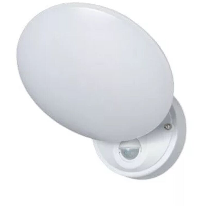 Applique LED Esterno 10W con Sensore Movimento 3 Colori di Luce IP54 Bianco