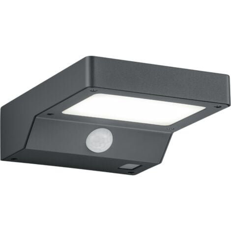 FOMOSA APPLIQUE DA ESTERNO IP44 AD ENERGIA SOLARE E CON SENSORE DI  MOVIMENTO ANTRACITE LED 4,8W RL - Cristalensi Shop Online