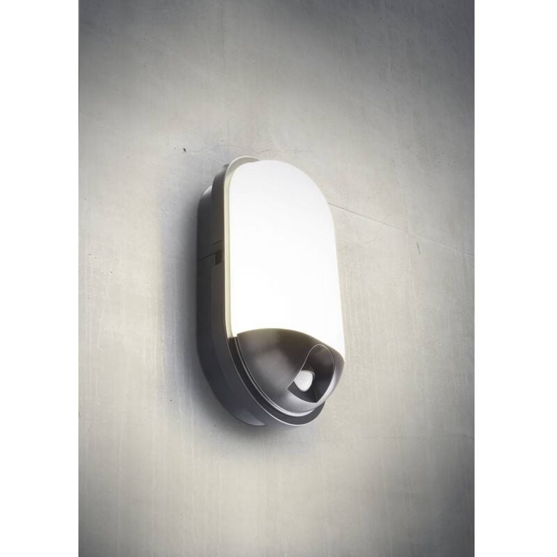 Applique led extérieure avec détecteur de mouvement Heitronic toledo 500648 led intégrée 20 w led noir