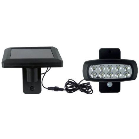 Applique LED ext avec panneau solaire déporté 2W IP44 6400K