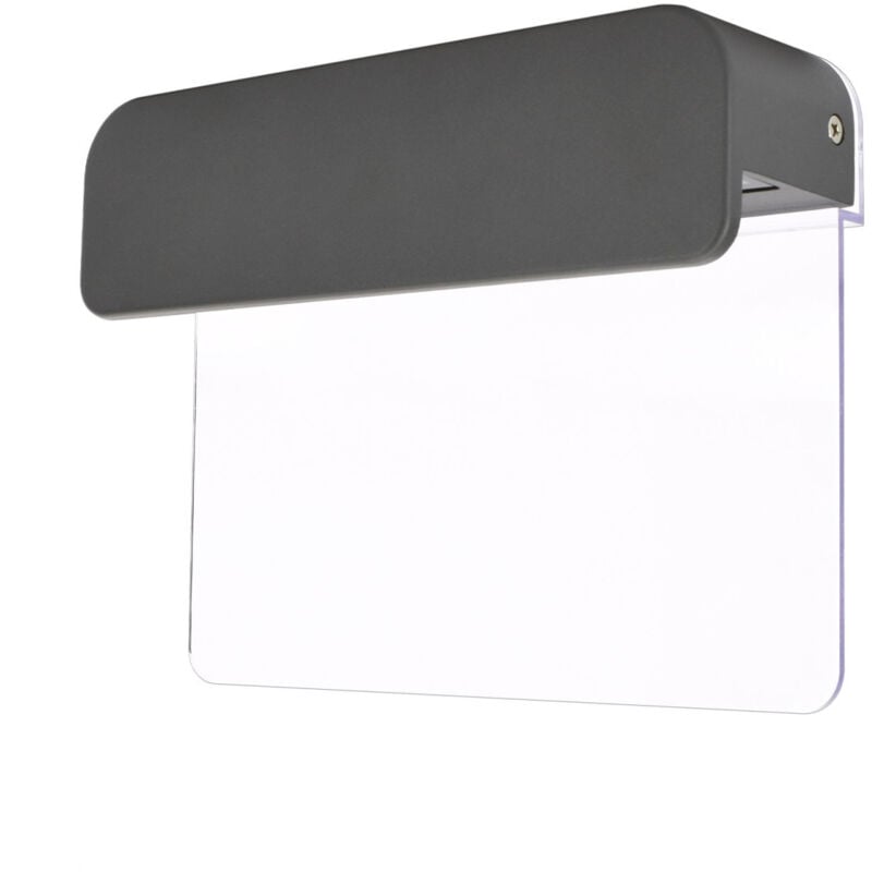 Applique LED extérieure décorative - 11W - 4000K - 940lm - IP65 - 200x157mm - Graphite