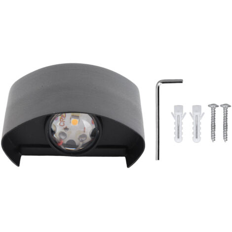 Applique LED Extérieure Design Marron avec 2 LED Blanc Chaud Haute Lumière