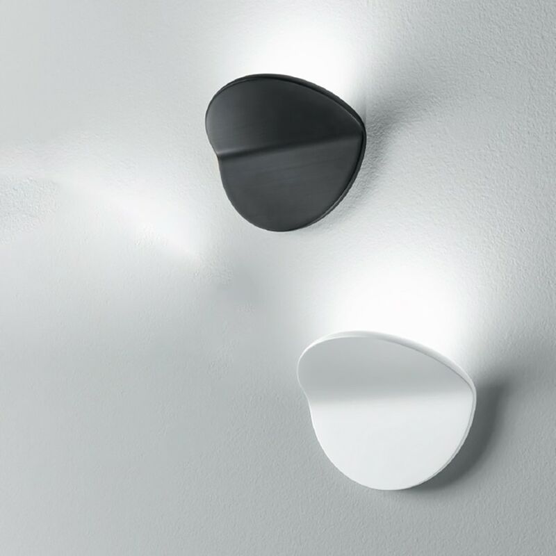 Image of Applique led gea luce plug a led 220v 1800lm lampada parete moderna monoemissione, finitura metallo bianco - Bianco