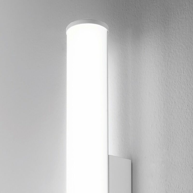 Image of Applique led gea luce polar gap481c 3000°k 640lm ip44 lampada parete moderna, finitura metallo bianco - Bianco
