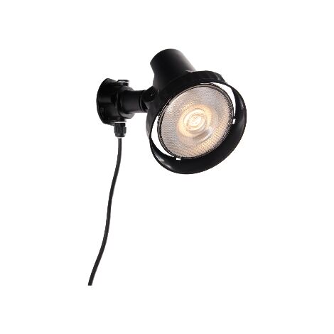 "Applique LED GRUBB nera 15W 4000K (luce naturale) con picchetto incluso per uso come proiettore IP44"