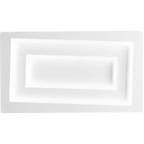 "Applique LED HYPNOTIC bianca 20W con interruttore CCT 35X20 cm."