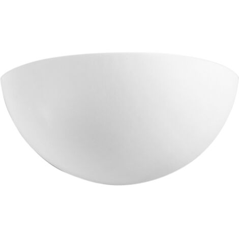 "Applique LED in gesso verniciabile 6W con interruttore CCT 18 cm."