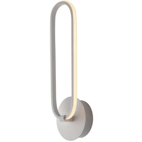 "Applique LED INFINITY in alluminio bianco 12.5W 4000K (luce naturale)"