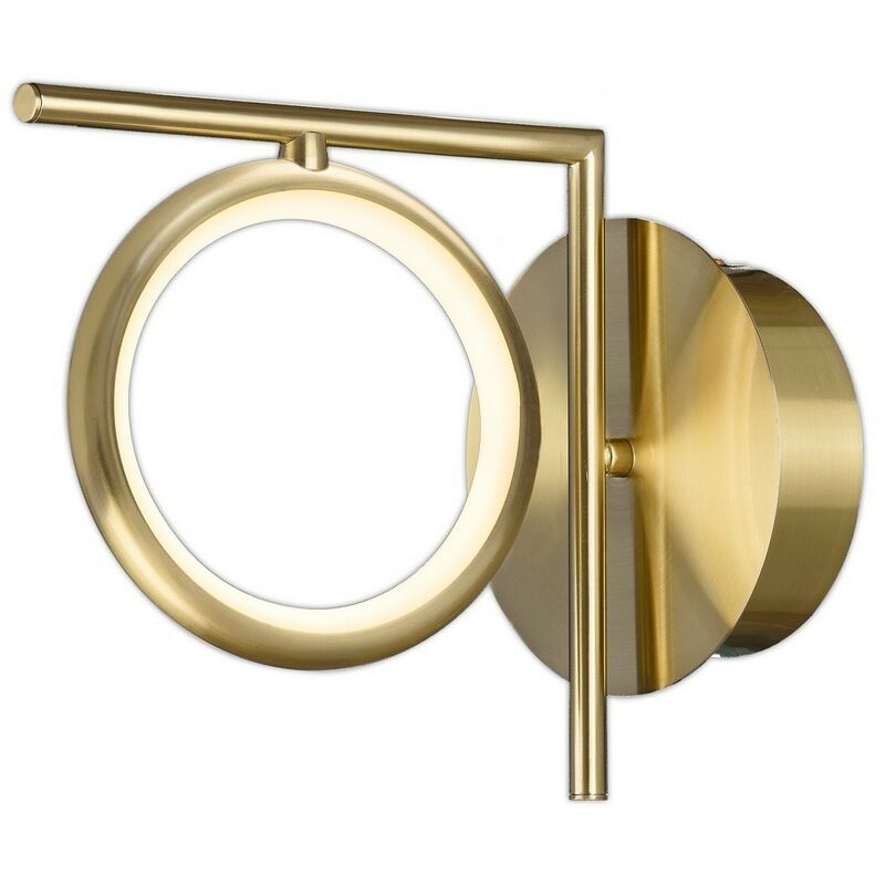 Inspired Mantra - Olimpia - Wall Lamp, 8W led, 3000K, 600lm, IP20, Satin Gold