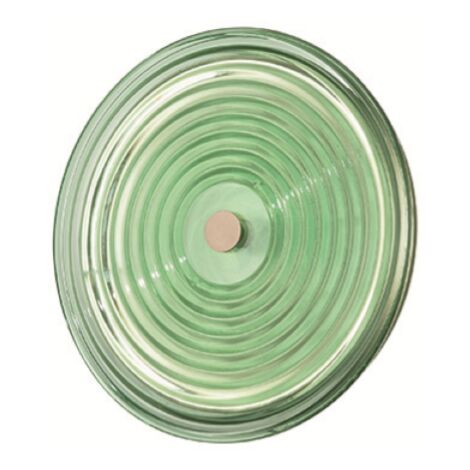 Applique LED JOKEY D28 cm in metallo e vetro decorato Verde