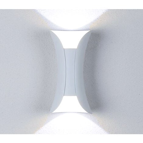 Applique LED Lampada Da Parete Doppia Luce Esterno 10W Bianco Moderno FD-7