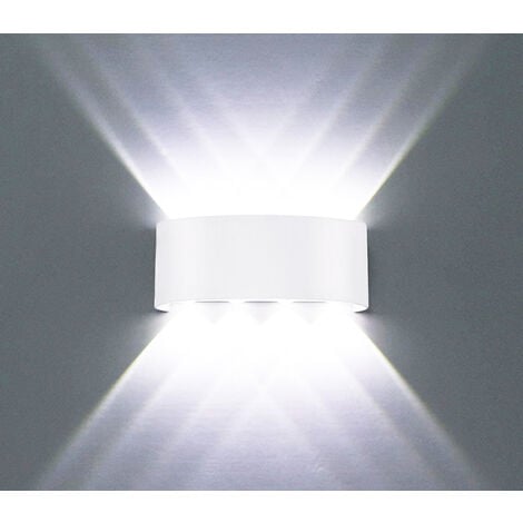 Applique LED Lampada da Parete Ovale 24W Luce Fredda Bianco Esterno Interno D-11