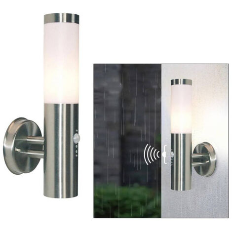 Applique Led Lampada E27 Parete Sensore Moviment Luce External Luce Ip44 230v