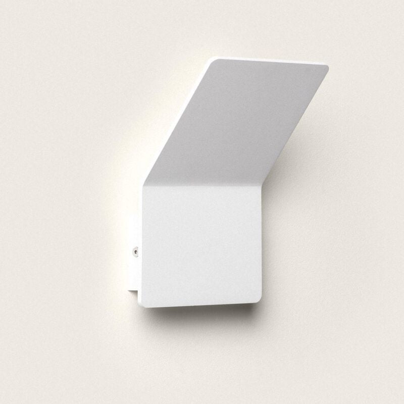 Ledkia - Applique Murale led Aluminium Lerna 6W Blanche 2700K Blanc chaud