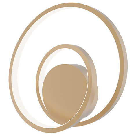 Applique LED LIEVE in alluminio oro 15W con interruttore CCT 30x11 cm..