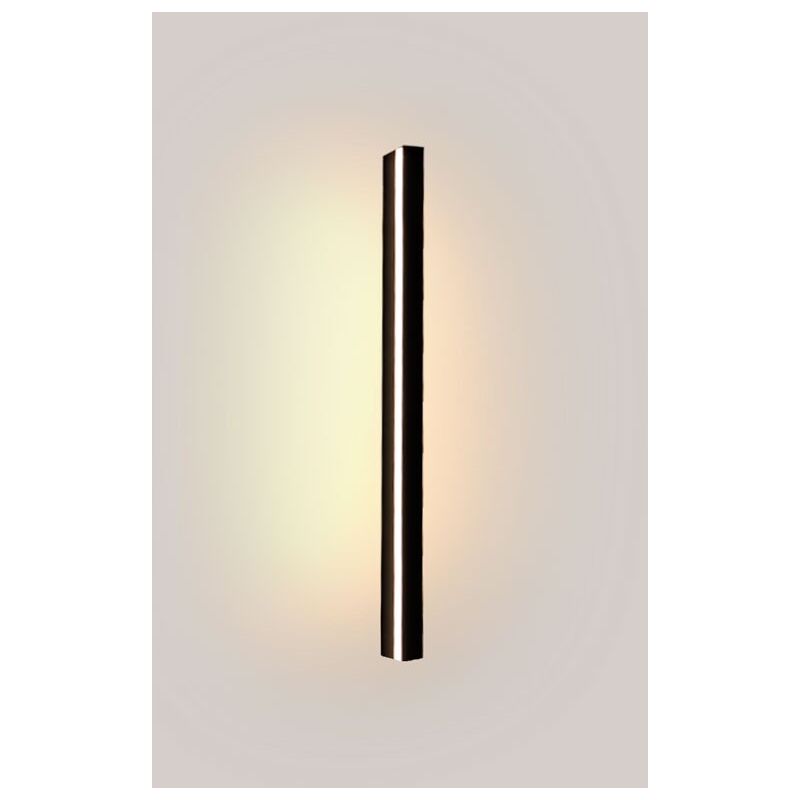 Image of Applique lineare con led integrato - 22W - 100cm - IP20 - Nero