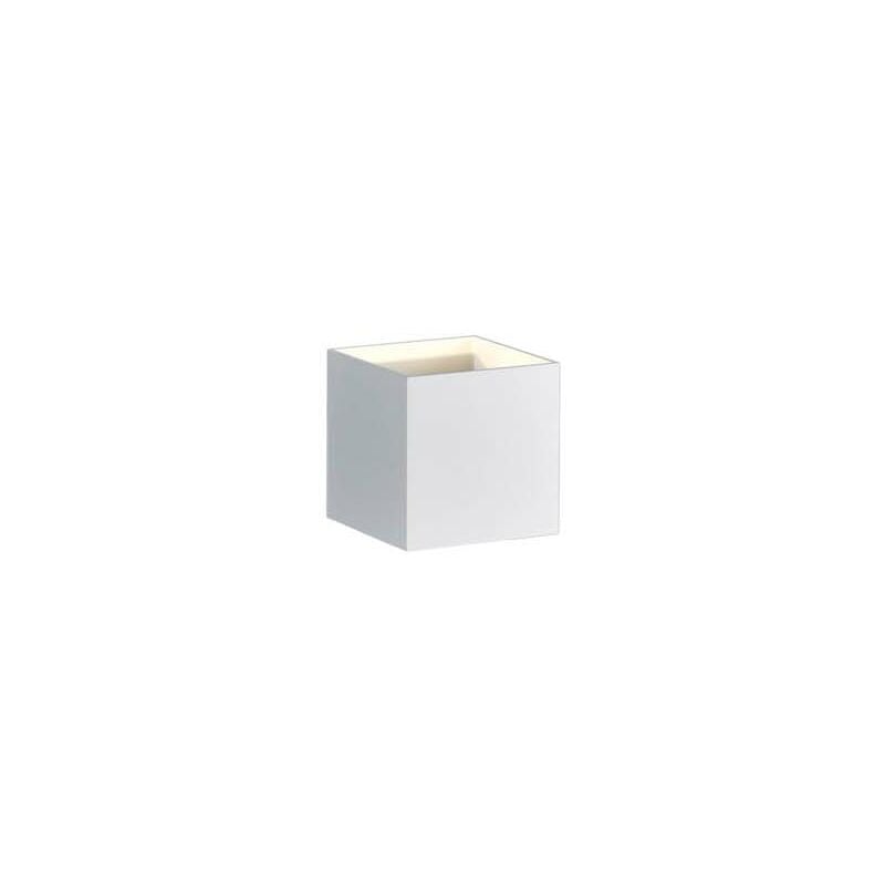 Frankystar - Applique led Louis Cube Bidirectionnelle Blanc H.10cm