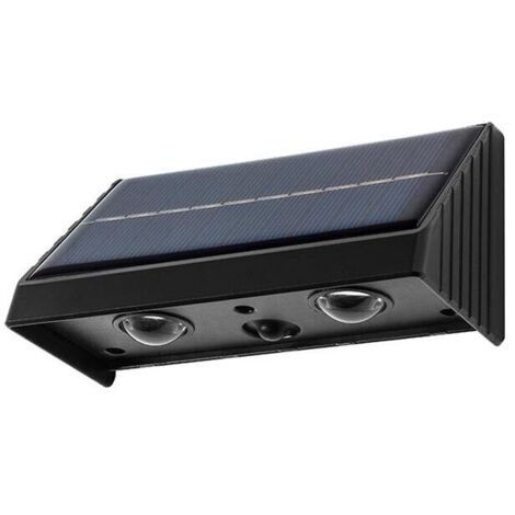 Applique Led Luce Bianca 3 Watt Pannello Solare Lampada Da Parete Esterno Ip65