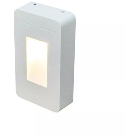 Applique Led Luce Calda Faretto 12 W Segnapassi Lampada Ip65 Esterno Bianco Es62