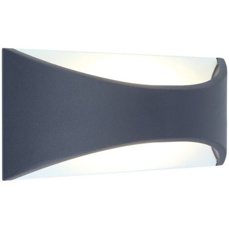 Applique LED MERLOT - 12W Miidex Lighting®  blanc-chaud-3000k - anthracite