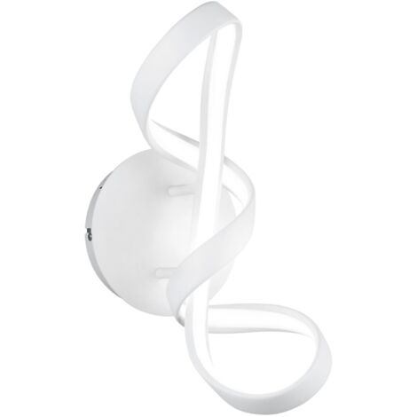 Applique LED, metallo, bianco opaco, 22x40x17,5 cm, Perugia