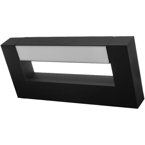 Applique LED miroir 8W 30 cm noire IP54 orientable Aster