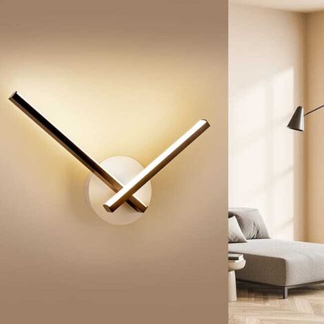 Applique LED moderna angolo 120°, 3 colori di luce 3000K/4000K/6000K, Nero