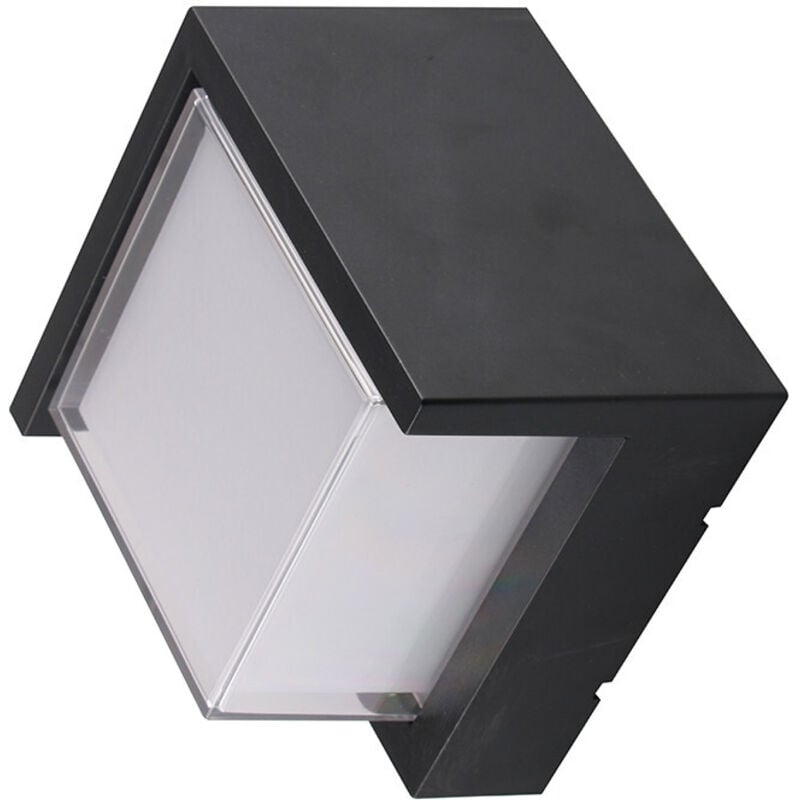 Applique led murale 15W étanche IP65 Noir - Blanc Naturel 4200K