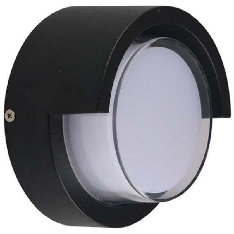 Applique Murale led 15W Noire Ronde IP65 avec Cache - Blanc Froid 6000K - 8000K Silamp Applique Murale led 15W Noire Ronde IP65 avec Cache - Blanc Froid 6000K - 8000K Silamp