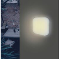Applique LED Murale 20W Blanche Carré IP65 (Pack de 10)