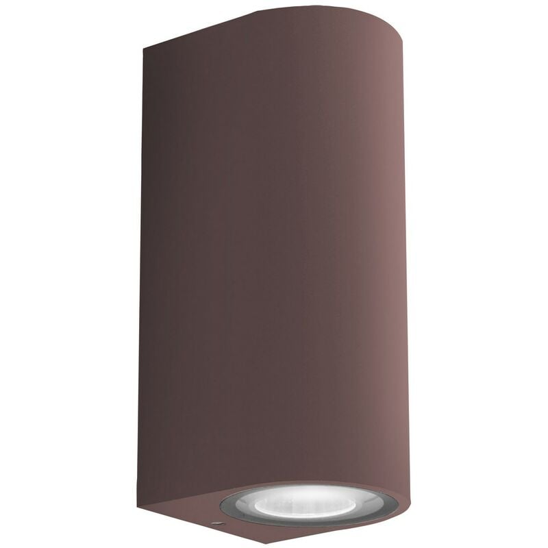 Applique LED murale à double faisceau mod. Cordova 2 couleur corten