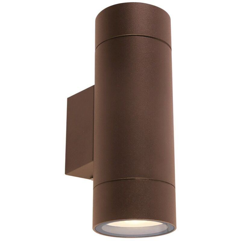 Applique led murale à double faisceau mod. Granada 2 couleur corten