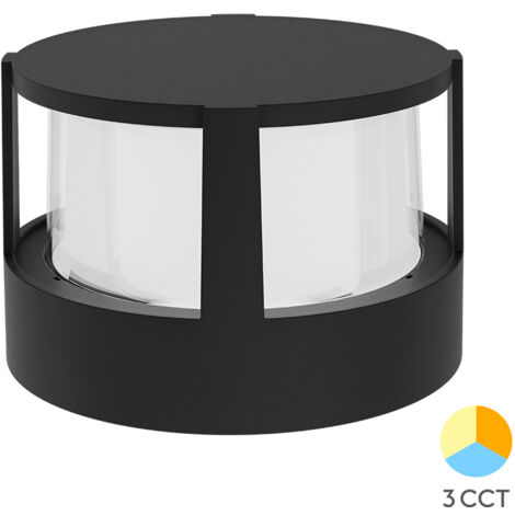 Applique LED murale ronde Braytron 15W 1450lm 3en1 Noir IP65