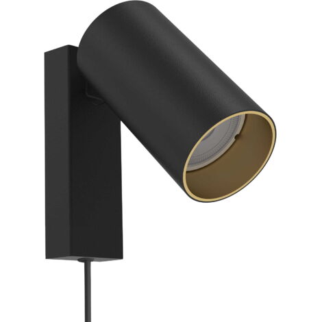 Applique LED Nowodvorski MONO 7765 GU10 nero ottone acciaio