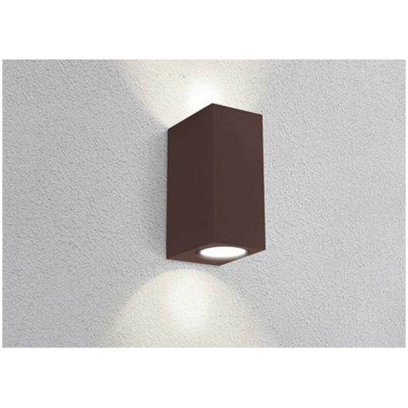 Applique Led Axo Quadrata Bidirezione Corten Gu10 Axo 2gu10sc Century