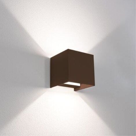 Applique led outdoor up&down quadra century corten volt 230 w 10 ln 800 ip65 Century