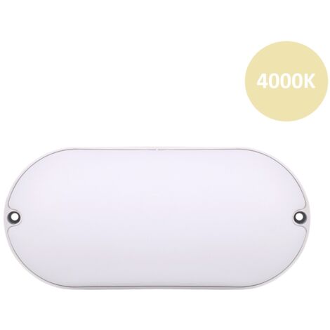 Applique led ovale 15W bianco per esterno giardino balcone lampada da parete impermeabile  Naturale