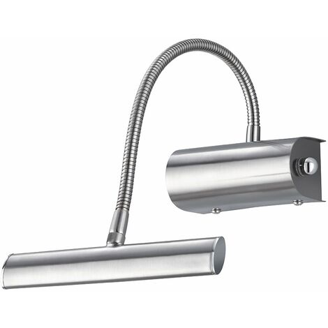 Applique Led Parete Interno con Flessibile Moderna Acciaio Curtis GD Trio
